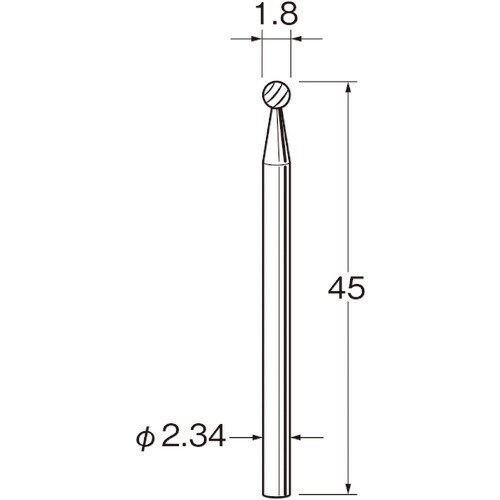 リューター 精密加工用超硬カッターK1018