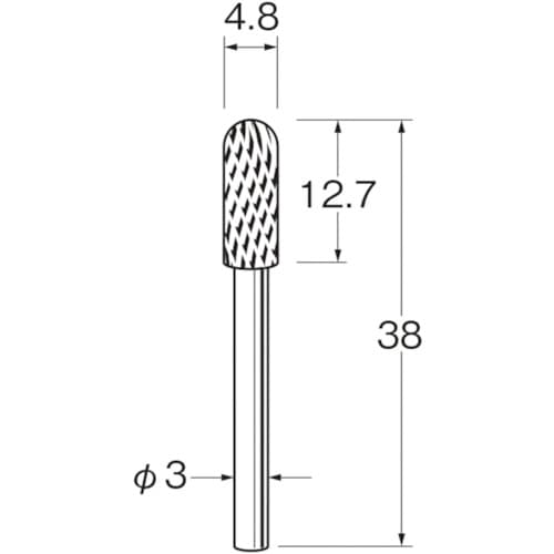 リューター 超硬カッターK3813