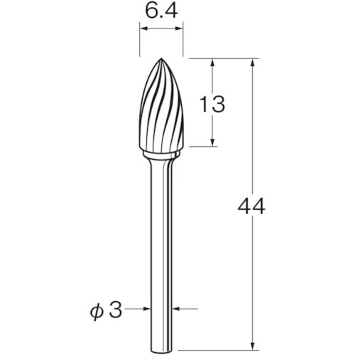 リューター 超硬カッターK3316
