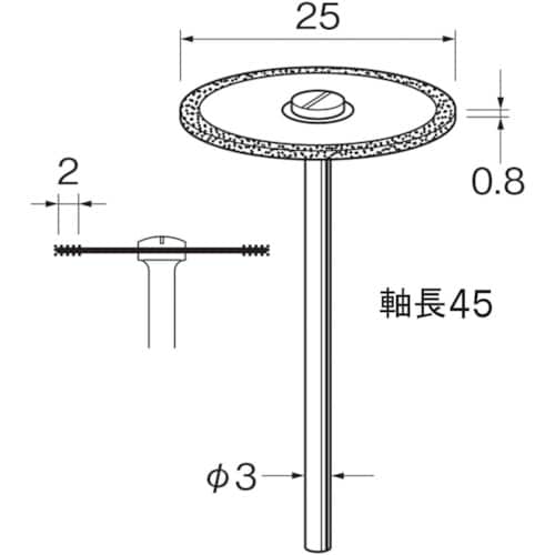 リューター 電着ダイヤモンドディスクD9618