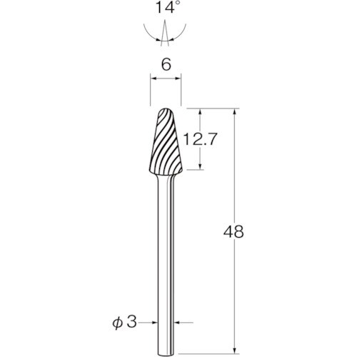 リューター 超硬カッターK3616