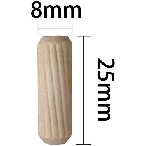 WAKI 木工ダボ 8X25 100個入り DB−