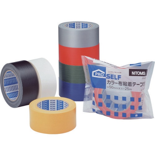 ニトムズ カラー布粘着テープS黒