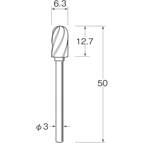 リューター 軽合金用超硬カッター