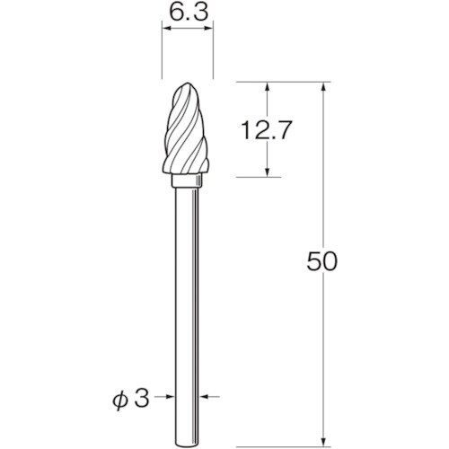 リューター 軽合金用超硬カッター