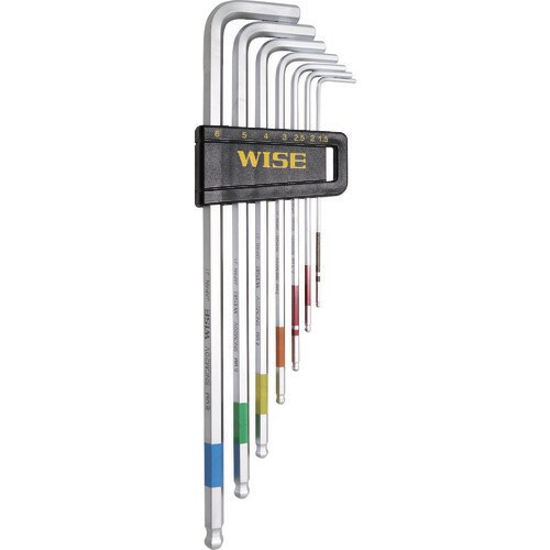 ワイズ ボールポイント六角棒レンチ 7本セット (