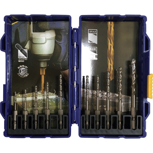 IRWIN ステンレス用六角軸ドリルビット10本セ