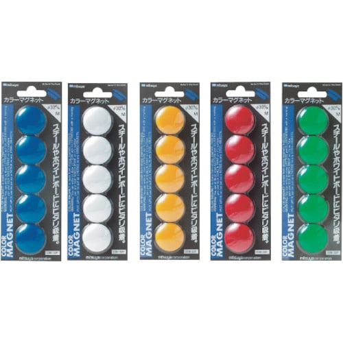 ミツヤ カラーマグネット中 5個【単位:Pk】