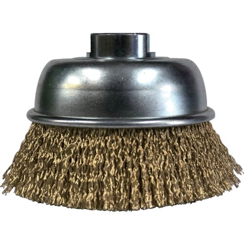 SUNPOWER 鋼線メッキ線カップブラシ(黄より