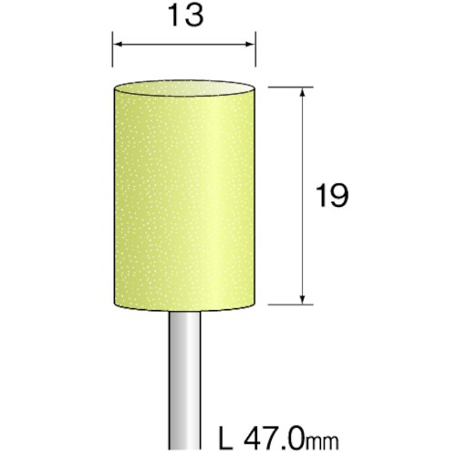 ミニモ イエロー砥石 WA#100 φ13 (10