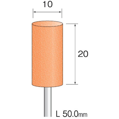 ミニモ 研磨用ゴム砥石 WA ハード#600 φ1