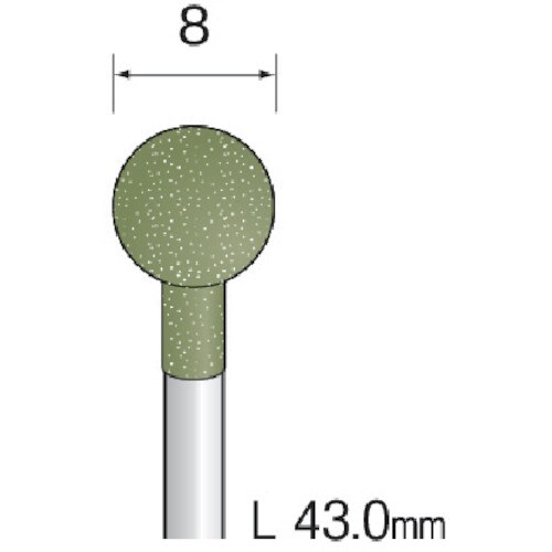 ミニモ 研磨用ゴム砥石 WA ミディアム#320