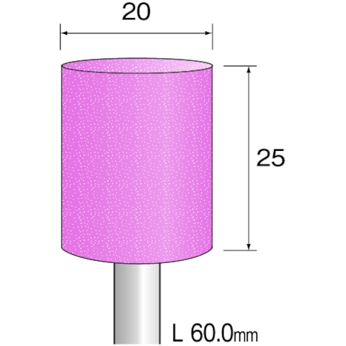 ミニモ 研磨用ゴム砥石 WA ハード#220 φ2