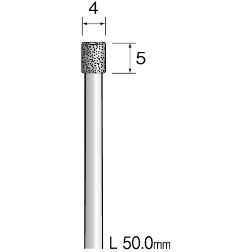 ミニモ 精密電着ダイヤモンドバー 超硬軸#100