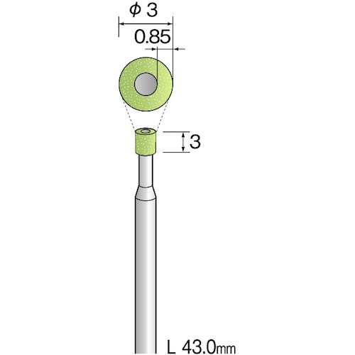 ミニモ ビトリファイドダイヤモンドバー#180 Φ