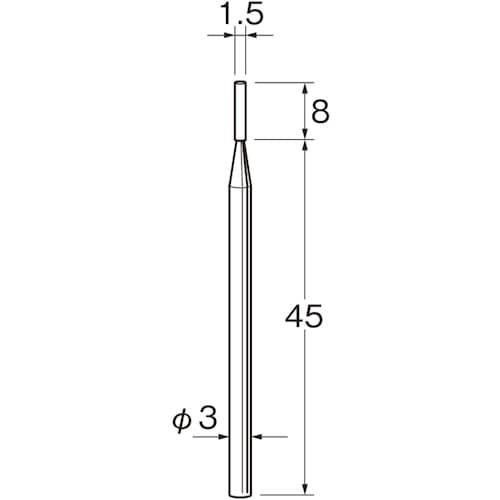 リューター 軸付砥石