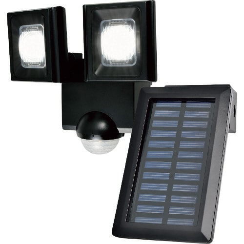ELPA ソーラー式センサーライト2灯
