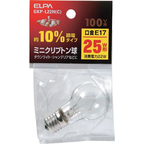 ELPA ミニクリプトン球