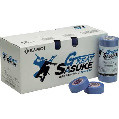 カモ井 グレートサスケ マスキングテープ建築塗装用