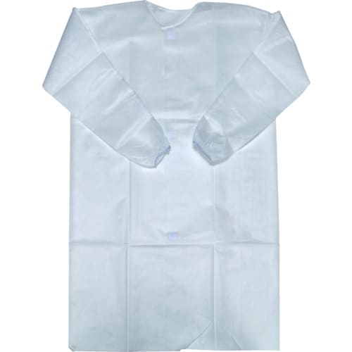 TRUSCO 不織布使い捨て白衣 フリーサイズ 1