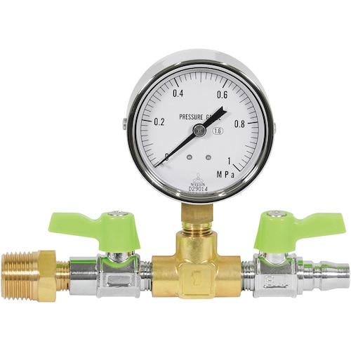 アサダ 圧力計ユニット1.0MPa エアーテストコ