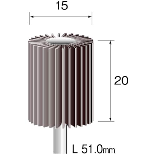 ミニモ ラジアルサンダー#240 φ15 (3本入