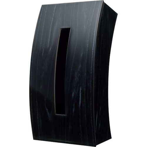 伊勢藤 ティッシュケースBowウッディブラック