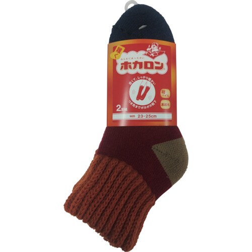 レンフロ 婦人ホカロン 総パイルアクリル切替 アカ