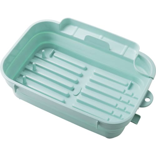 伊勢藤 おりたたみ水切りバスケット ミントグリーン