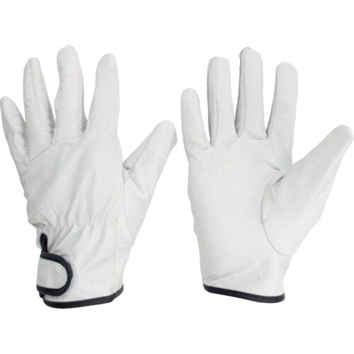 ミドリ安全 豚本革手袋(内綿) L