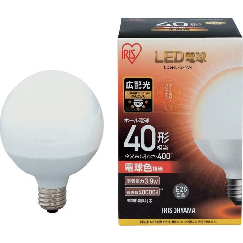 IRIS LED電球 ボール電球タイプ 40形相当