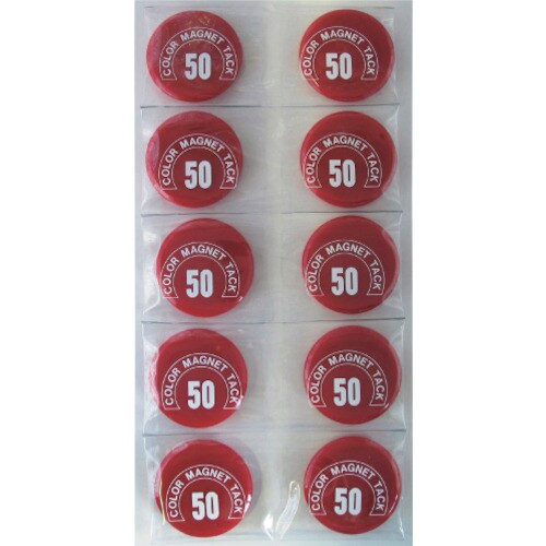 ミツヤ カラーマグネット丸型#50 赤