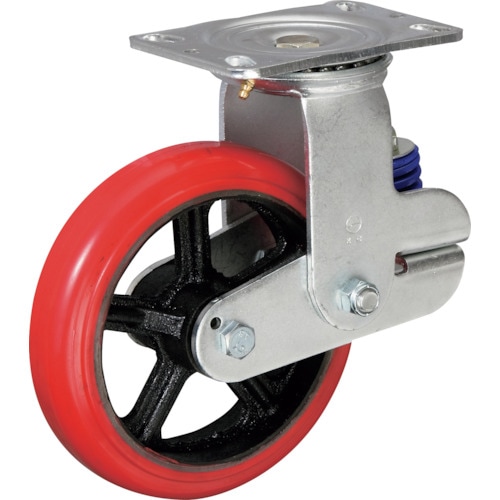 イノアック バネ付き牽引車輪(ウレタン車輪タイプ