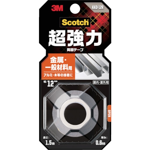 3M スコッチ 超強力両面テープ 金属・一般材料用