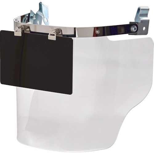 TRUSCO ヘルメット取付型大型防災面 クリア(