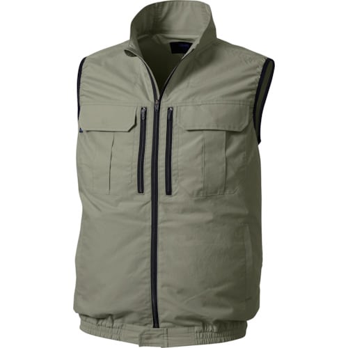 空調服 空調服 ベスト カーキグリーン LL