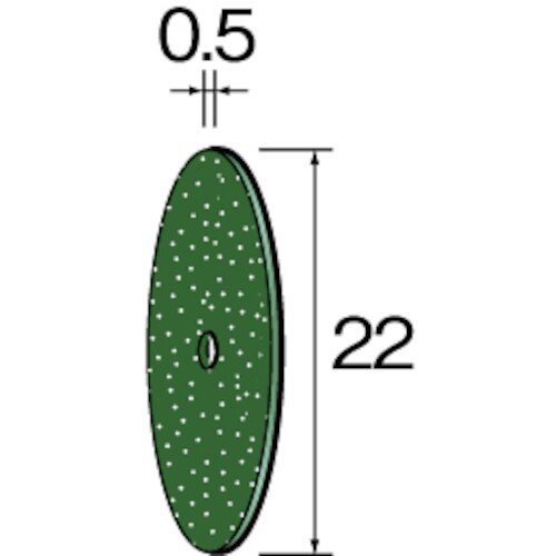 ミニモ カッティング砥石 GC φ22X0.5 (