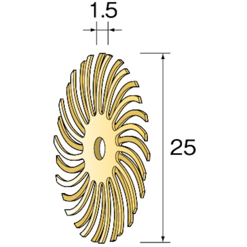 ミニモ ラバーブラシ #80 φ25 (20個入)