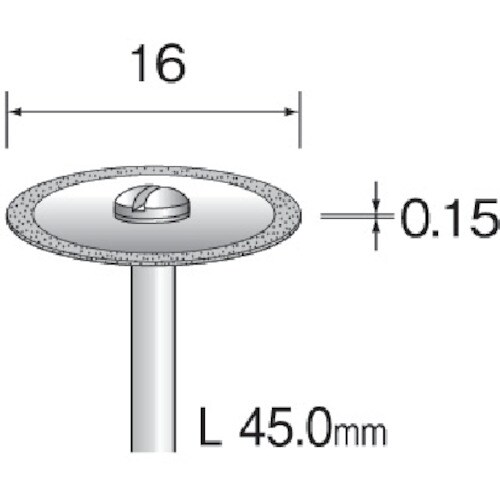 ミニモ 電着ダイヤモンドカッティングディスク Φ1