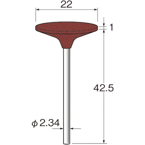 リューター 軸付シリコンゴム砥石外径(mm):22