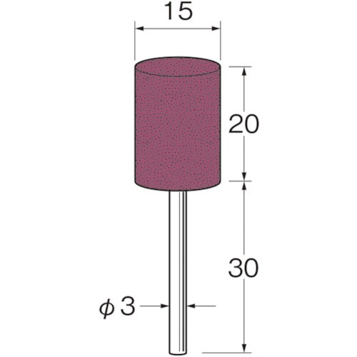 リューター 軸付セラミックゴム砥石(金属研磨用)外