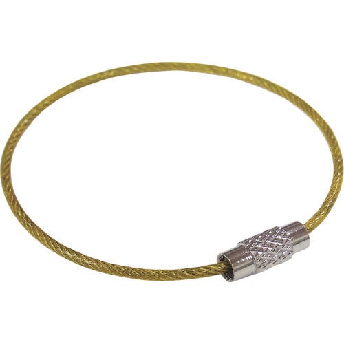 ニッサチェイン ビニコートキーワイヤー 黄 160