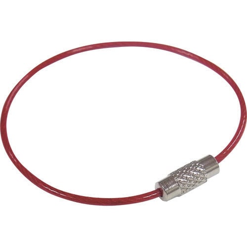 ニッサチェイン ビニコートキーワイヤー 赤 160