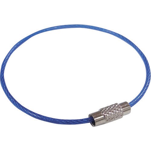 ニッサチェイン ビニコートキーワイヤー 青 160