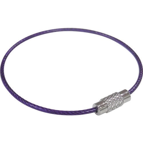 ニッサチェイン ビニコートキーワイヤー 紫 160