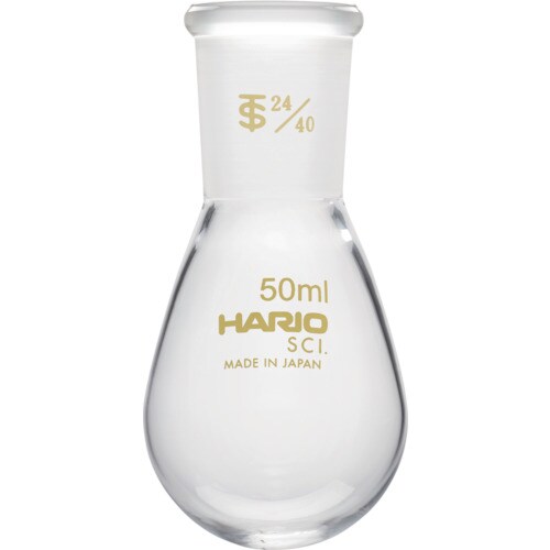 共通摺合せなすフラスコ 50mL TS2
