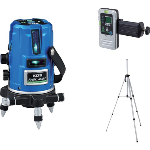 KDS ミントグリーンレーザー601受光器三脚付