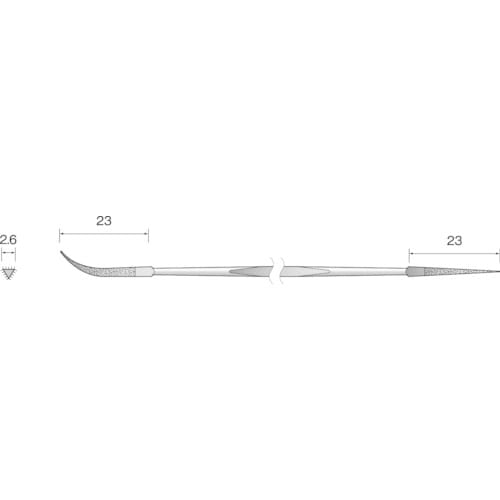 ミニモ ダイヤモンドヤスリ 両端コテ#170