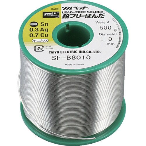 グット 鉛フリーリール巻はんだ800g