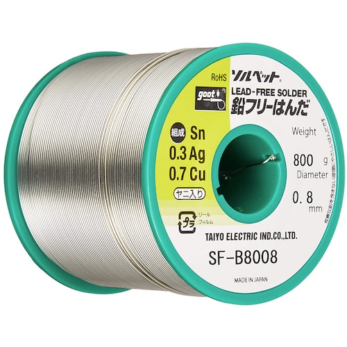 グット 鉛フリーリール巻はんだ800g